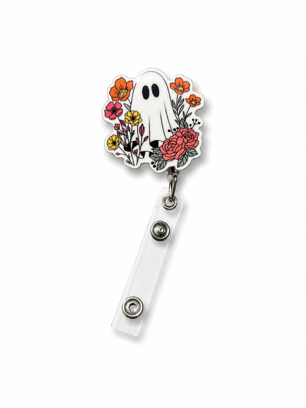 Ghost & Floral Badge Reel